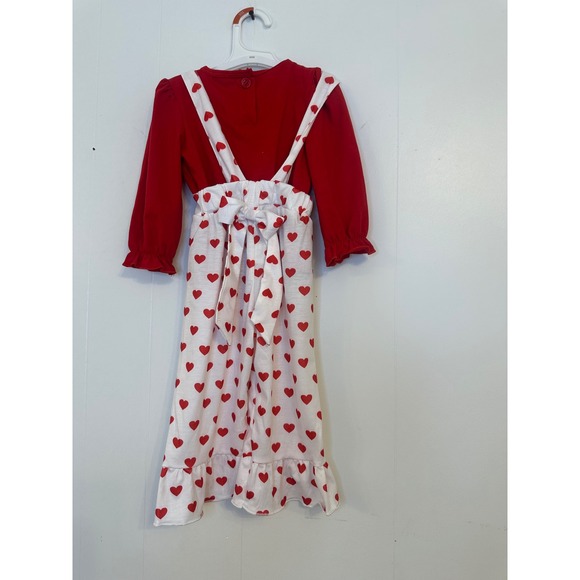 NWT Abby & Evie Red Heart Jumpsuit Set Size 18M Valentines Day Outfit - Picture 4 of 4